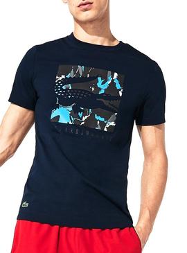 Camiseta Lacoste Sport Novak Djokovic Camo Hombre