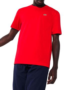 Camiseta Lacoste Sport Tenis Rojo Hombre