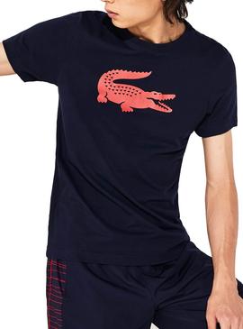 Camiseta Lacoste Sport Croco Oversized Navy Hombre