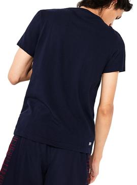 Camiseta Lacoste Sport Croco Oversized Navy Hombre