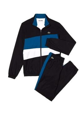 Chándal Lacoste Sport Color Block Negro Hombre