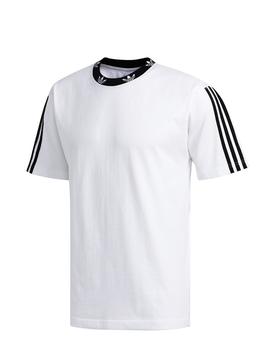 Camiseta Adidas Trefoil Rib Blanco Hombre