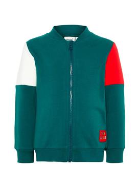 Sudadera Name It Lewis Verde Niño