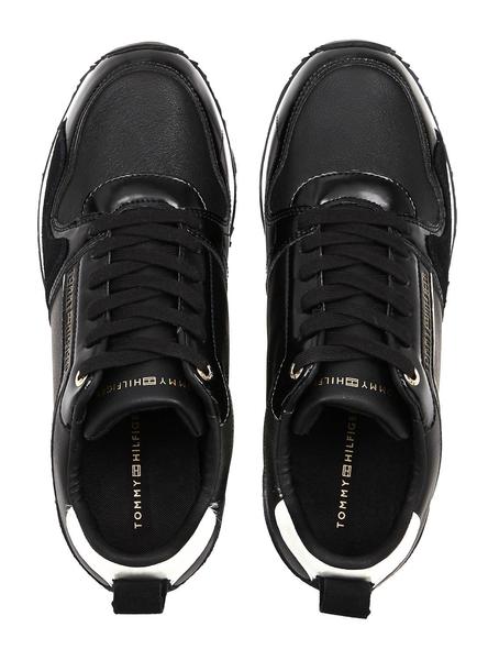 Zapatillas Tommy Hilfiger Piel Negro Mujer