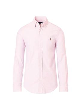 Camisa Polo Ralph Lauren Oxford Rosa Hombre