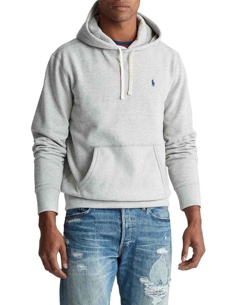 Polo Ralph Lauren Capucha Gris Hombre