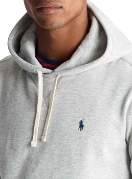 Sudadera Polo Ralph Lauren Capucha Gris Hombre