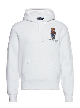 Sudadera Polo Ralph Lauren Bear Blanco Hombre