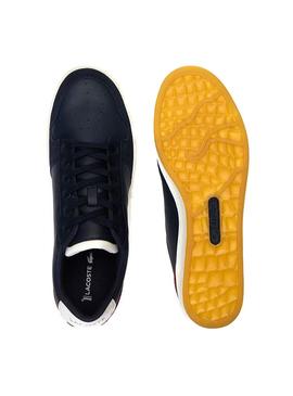 Zapatillas Lacoste Masters Cup Marino Para Hombre