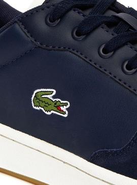 Zapatillas Lacoste Masters Cup Marino Para Hombre