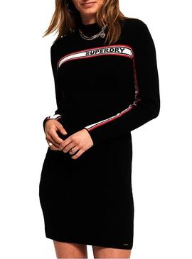 Vestido Superdry Logo Negro Mujer