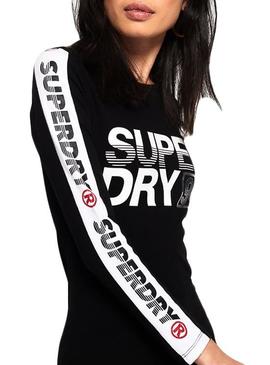 Vestido Superdry Bodycon Negro Mujer