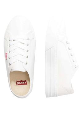 Zapatillas Levis Tijuana Blanco Para Mujer