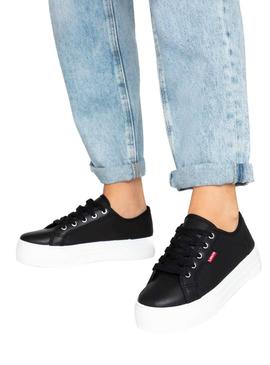 Zapatillas Levis Tijuana Negro Mujer