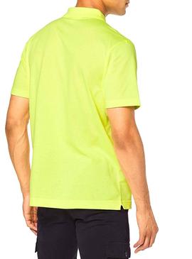 Polo Lacoste Sport L1230 Amarillo Lima Para Hombre