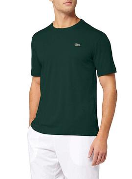 Camiseta Lacoste Sport Verde Para Hombre