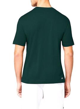 Camiseta Lacoste Sport Verde Para Hombre