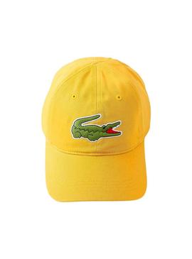 Gorra Lacoste Big Croc Amarillo Hombre