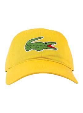 Gorra Lacoste Big Croc Amarillo Hombre