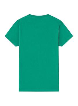 Camiseta Hackett Logo Verde Niño