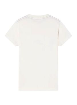 Camiseta Hackett Logo Blanco Niño
