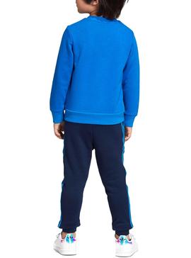 Chandal Adidas Crew Set Azul Niño