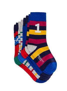 Pack Calcetines Hackett Rayas Multicolor Niño