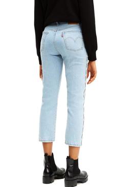 Pantalon Vaquero Levis 501 Crop Dibs Mujer