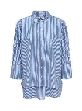 Camisa Only Grace Striped Azul Mujer