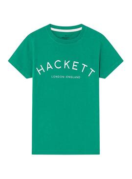 Camiseta Hackett Logo Verde Niño