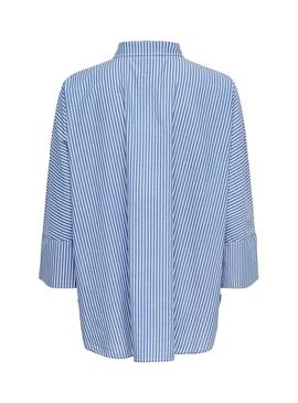 Camisa Only Grace Striped Azul Mujer