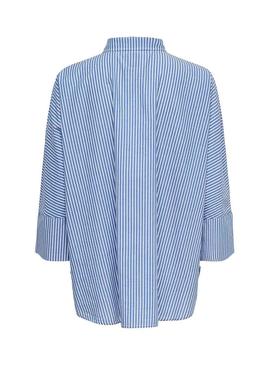 Camisa Only Grace Striped Azul Mujer