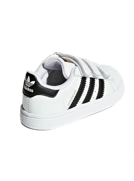 Zapatillas Superstar Blanco Niña y Niño