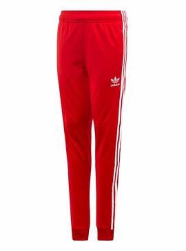 Pantalón Adidas Superstar Rojo Niño