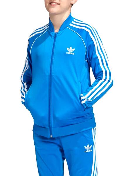 maletero ángel Elegibilidad Chaqueta Adidas Superstar Azul Niño