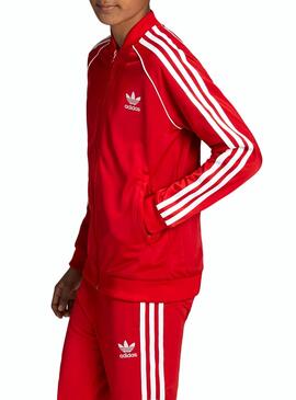 Chaqueta Adidas Superstar Rojo Niño