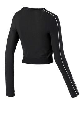 Top Puma Classics Rib Negro Para Mujer