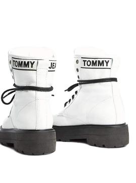 Botas Tommy Jeans Foatform Blanco Charol Mujer