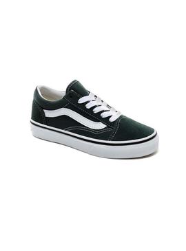 Zapatilla Vans Old Skool Verde Niño Niña