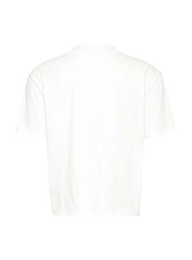 Camiseta Tommy Jeans Clean Linear Blanco Mujer