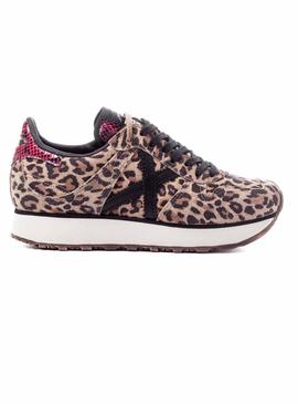 Zapatillas Munich Massana Sky 102 Leopardo Mujer