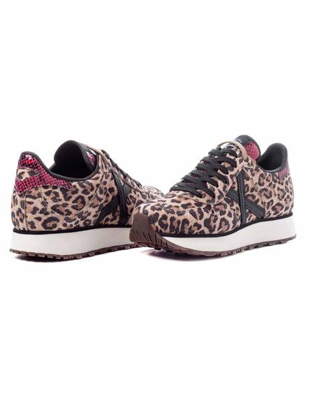 Zapatillas Munich Massana Sky Leopardo Mujer