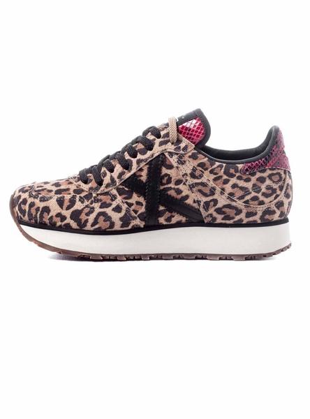 Zapatillas Munich Massana Sky Leopardo Mujer