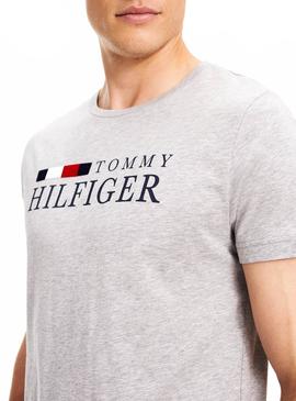Camiseta Tommy Hilfiger RWB Gris Hombre