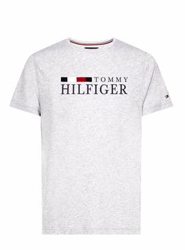 Camiseta Tommy Hilfiger RWB Gris Hombre