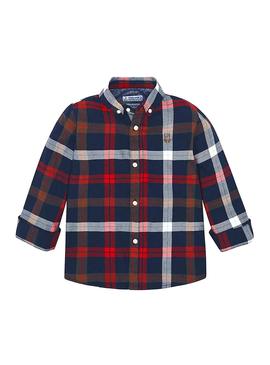 Camisa Mayoral Cuadros Rojo Para Niño