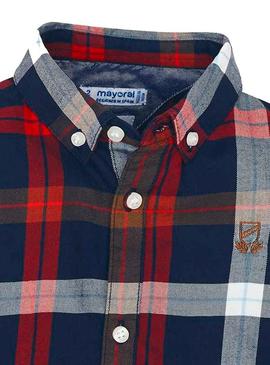 Camisa Mayoral Cuadros Rojo Para Niño