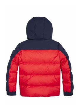 Cazadora Tommy Hilfiger Mixed Popover Rojo Niños