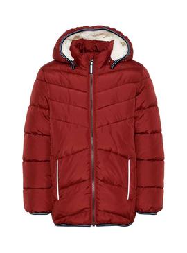 Cazadora Name It Mus Puffer Granate Para Niño