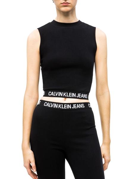 Top Calvin Klein Jeans Milano Negro Mujer